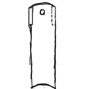 08 marquer l'axe au crayon