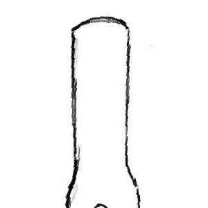 04 marquer l'axe au crayon