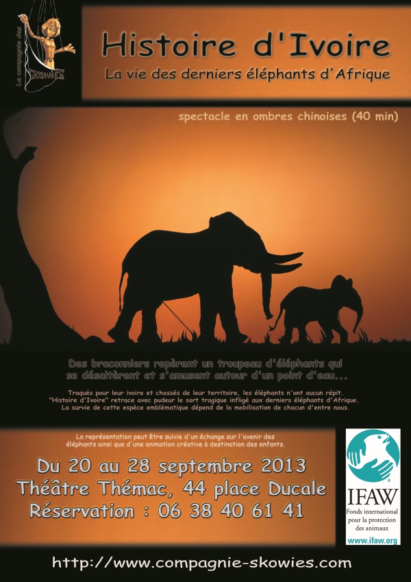 Affiche du spectacle « Histoire d'ivoire » Charleville 2013 Affiche du spectacle « Histoire d'ivoire » Charleville 2013
