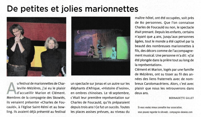 De petites et jolies marionnettes Publication Charleville Mézières 09 2017 De petites et jolies marionnettes Publication Charleville Mézières 09 2017