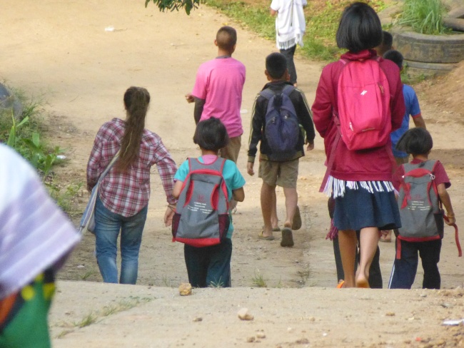 Vers l'école