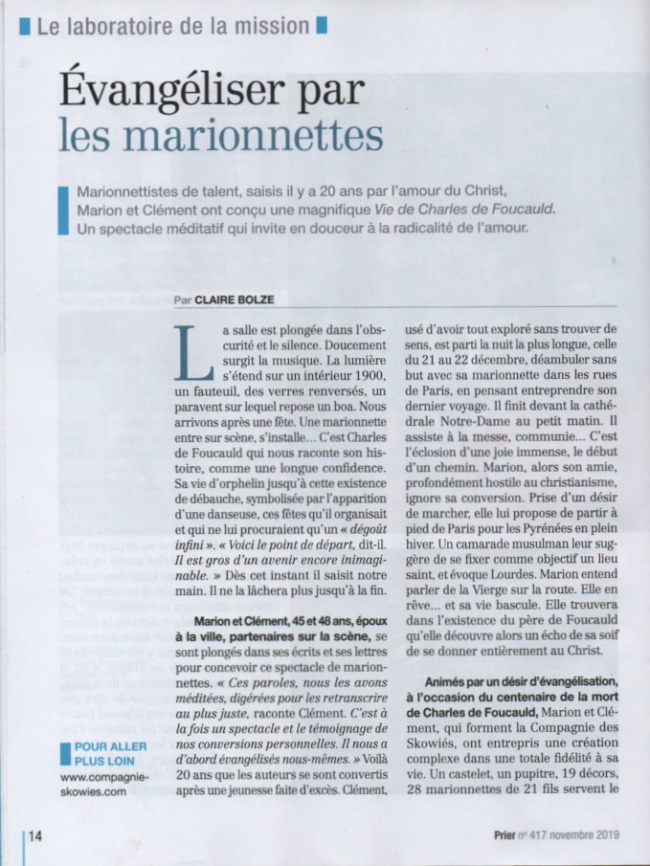 Article La Vie - Decembre 2019 - p14
