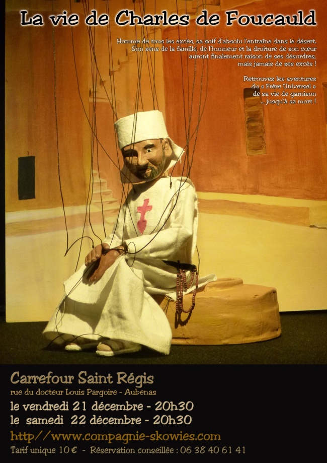 Affiche - La vie de Charles de Foucauld - Aubenas décembre 2018